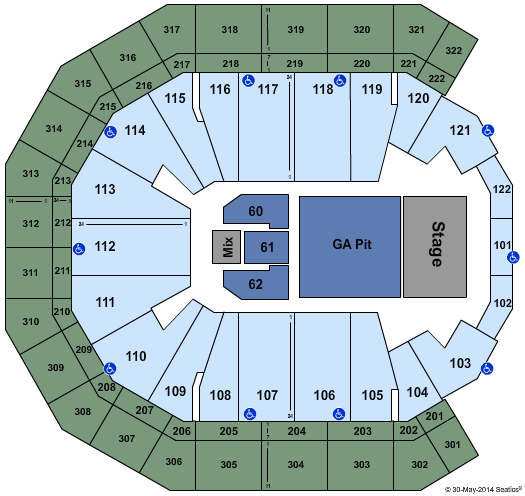 Pinnacle Bank Arena Pearl Jam Seating Chart