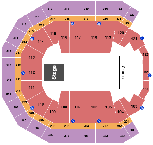 Pinnacle Bank Arena Rodeo Seating Chart