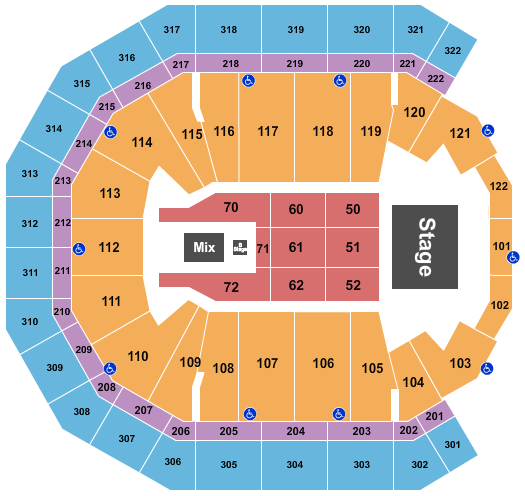 Pinnacle Bank Arena Shania Twain 2 Seating Chart