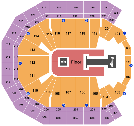 Pinnacle Bank Arena Shinedown 2 Seating Chart