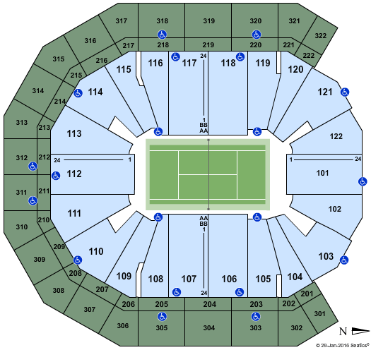 Pinnacle Bank Arena Tennis Seating Chart