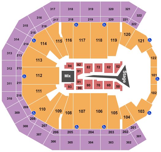 Pinnacle Bank Arena The Weeknd Seating Chart