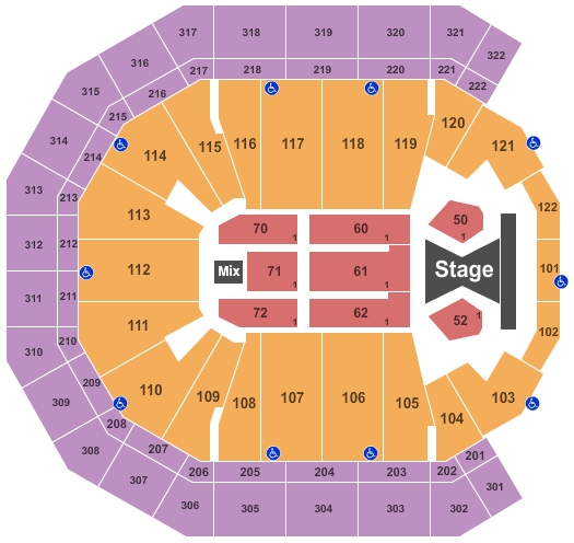Pinnacle Bank Arena Tim McGraw Seating Chart