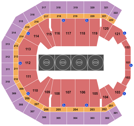 Pinnacle Bank Arena Wrestling Seating Chart