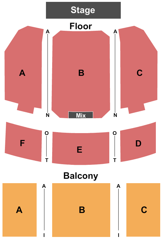Pioneer Auditorium at Lakeside Elementary School End Stage Seating Chart