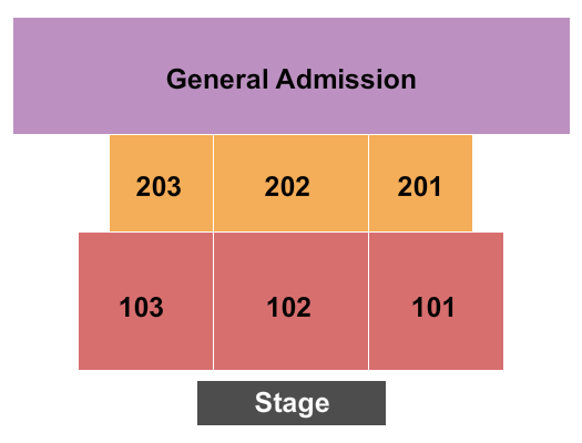 Pipa Event Center at Quechan Casino Resort Endstage RSV & GA Seating Chart
