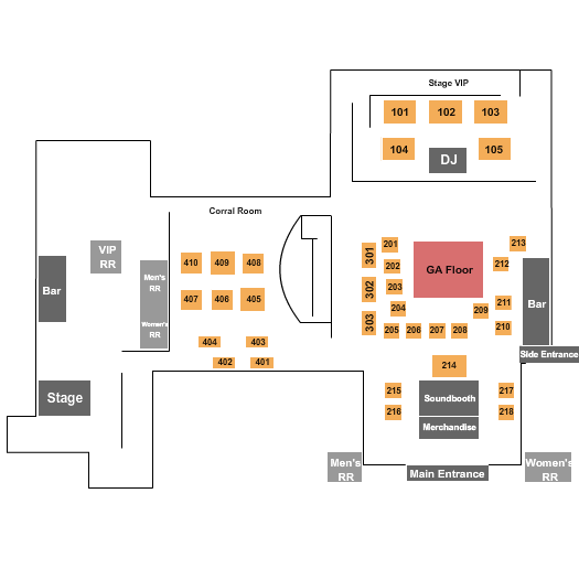 Pitch Live Seating Chart