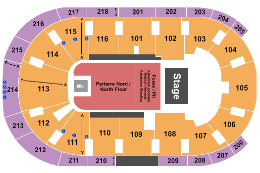 beabadoobee seating chart at Place Bell