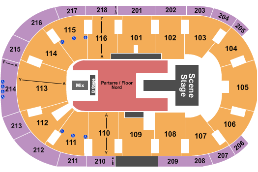 Place Bell J Balvin 1 Seating Chart