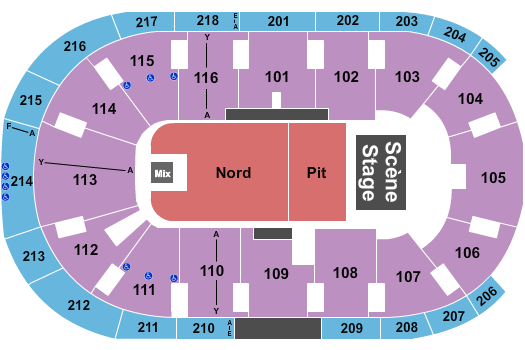 Place Bell Pit/Nord Seating Chart