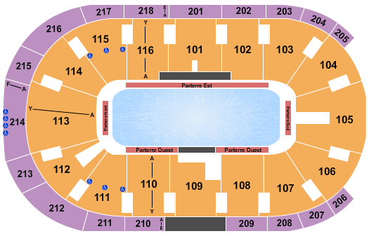 Place Bell Rock the Rink Seating Chart