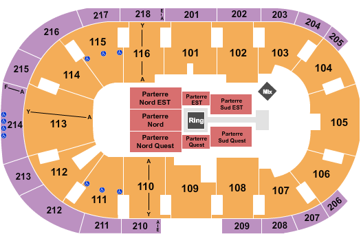 Place Bell WWE Seating Chart