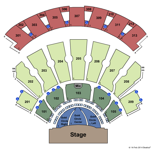 PH Live At Planet Hollywood Tool Seating Chart