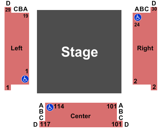 Playhouse on Park End Stage Seating Chart