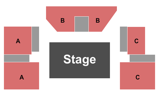 Playhouse Stage at Georgetown Palace Theatre Endstage Seating Chart