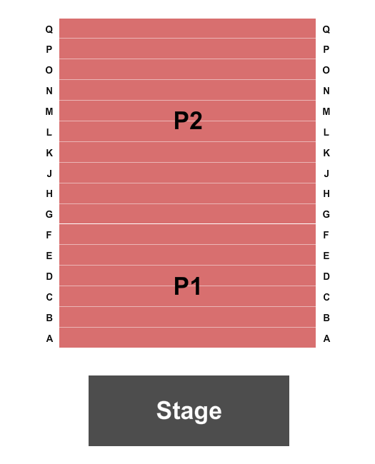 Plaza Theatre - Garland Endstage Seating Chart