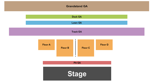Plymouth Motor Speedway Endstage Pit & Grandstand GA Seating Chart