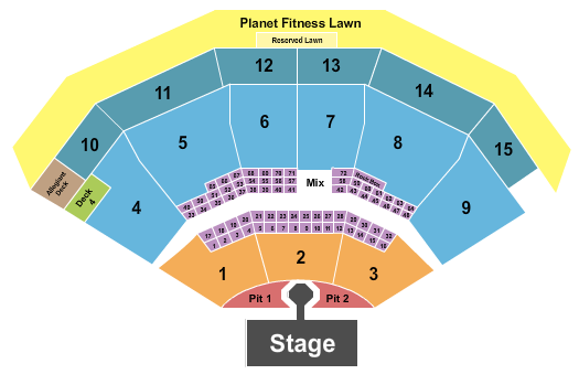 PNC Music Pavilion - Charlotte Needtobreathe Seating Chart