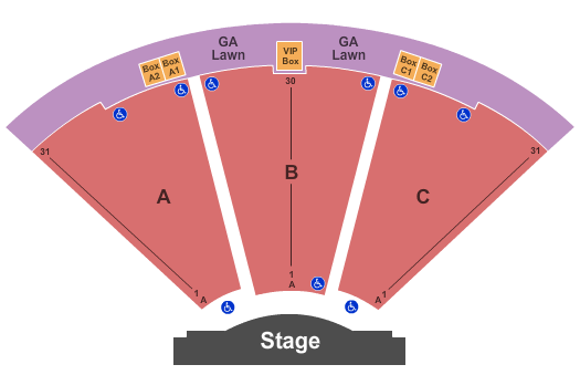 Pompano Beach Amphitheatre End Stage Seating Chart