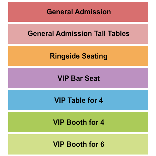 Ponderosa Lounge & Grill Midget Wrestling Seating Chart