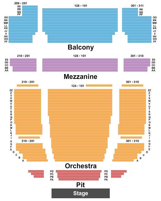 Popejoy Seating Chart