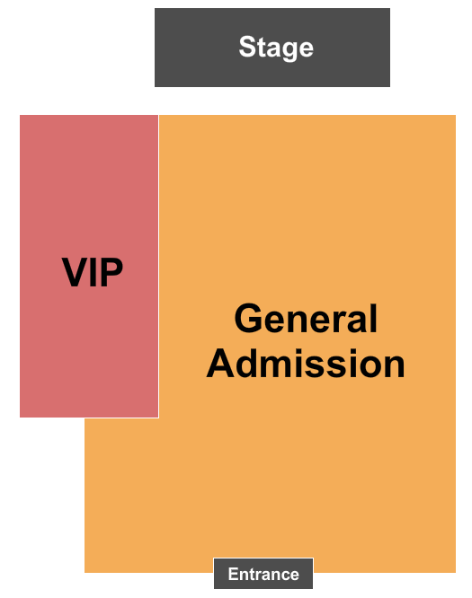 Pop's Nightclub and Concert Venue GA VIP Seating Chart