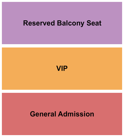 Pop's Nightclub and Concert Venue GA/VIP/RSV Balcony Seating Chart