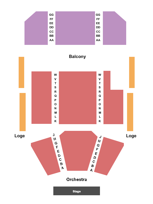 The Port Theatre Seating Chart