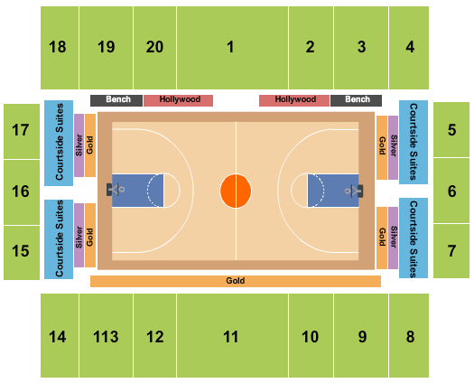 seating chart for Portland Exposition Building - Basketball - eventticketscenter.com