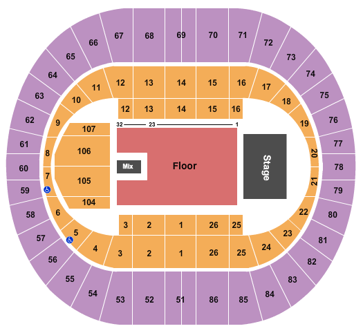 Portland Veterans Memorial Coliseum seating chart event tickets center