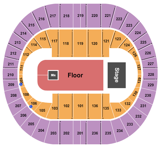 Portland Veterans Memorial Coliseum Seating Chart