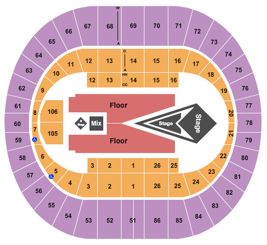 Portland Veterans Memorial Coliseum seating chart event tickets center