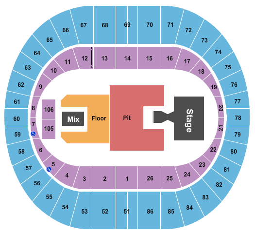 Portland Veterans Memorial Coliseum Ghost Seating Chart