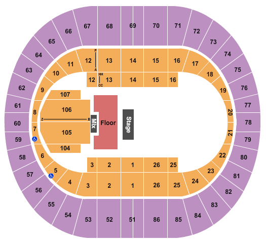 Portland Veterans Memorial Coliseum Hometown Holiday Seating Chart