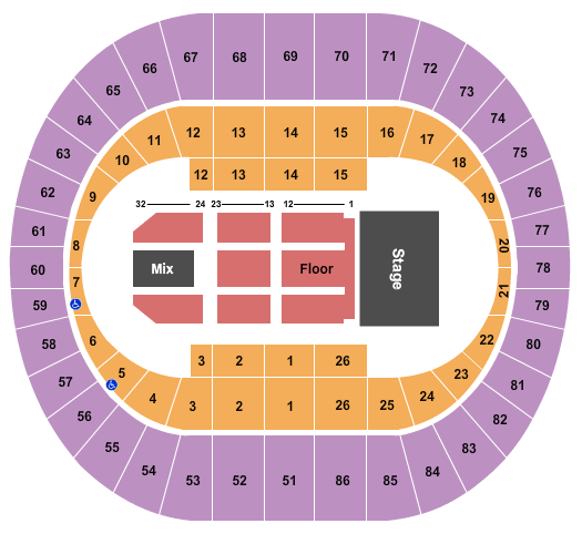 Portland Veterans Memorial Coliseum Judas Priest Seating Chart