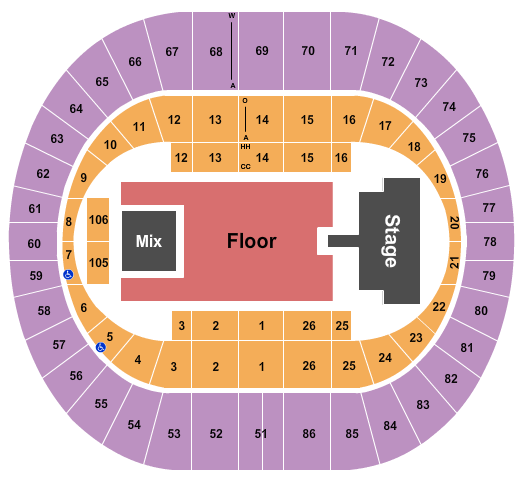 Portland Veterans Memorial Coliseum Kid Cudi Seating Chart