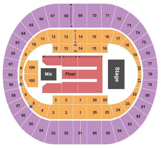 Portland Veterans Memorial Coliseum Lauryn Hill Seating Chart