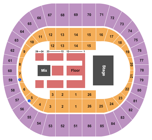 Portland Veterans Memorial Coliseum Santana Seating Chart