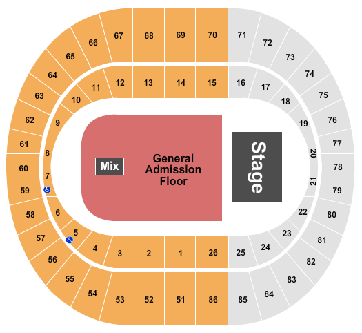 Portland Coliseum Seating Chart
