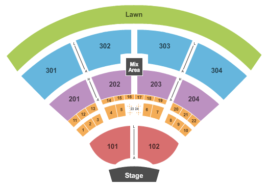 Portneuf Health Trust Amphitheatre End Stage Seating Chart