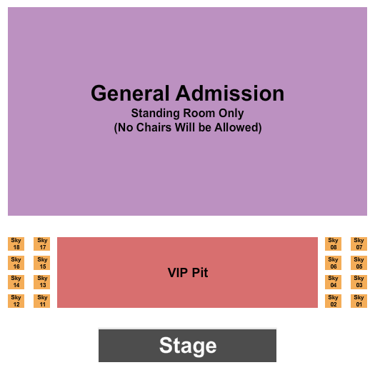 Potosi Live Skydeck/Pit/GA Seating Chart