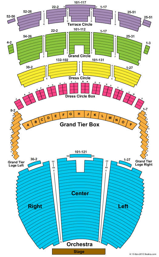 Powell Symphony Hall End Stage Seating Chart