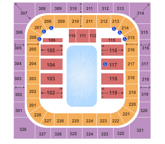 Bank of Springfield Center Disney On Ice Seating Chart