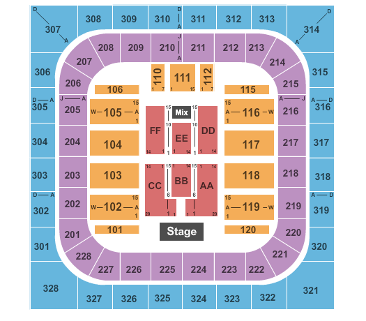 Bank of Springfield Center Endstage 2 Seating Chart