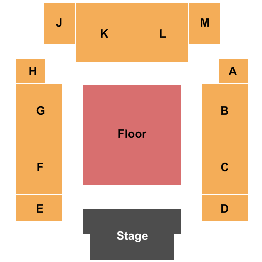 Prairie Knights Casino End Stage Seating Chart