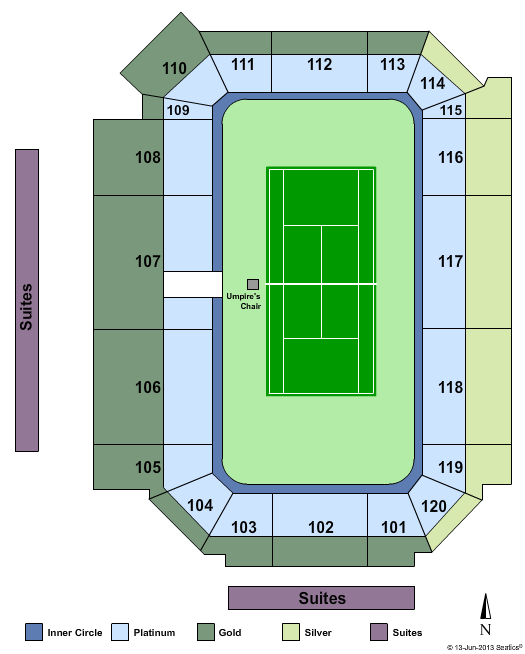 Premier Exhibition Center at Atlantic Station Tennis Seating Chart