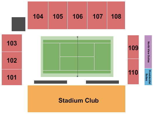 Premier Exhibition Center at Atlantic Station Tennis 2 Seating Chart