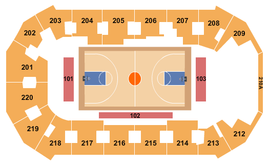 Findlay Toyota Center Basketball Seating Chart