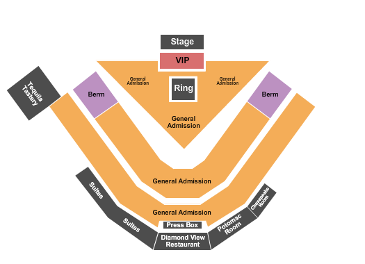 Prince Georges Stadium Concert Seating Chart