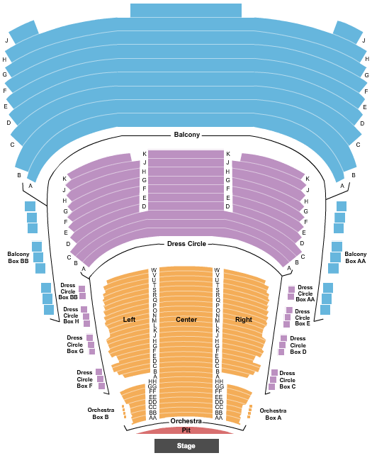 seating chart for Princess Of Wales Theatre - End Stage - eventticketscenter.com